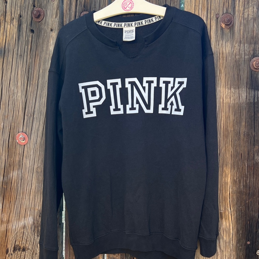 Victoria's Secret Black PINK Crewneck
